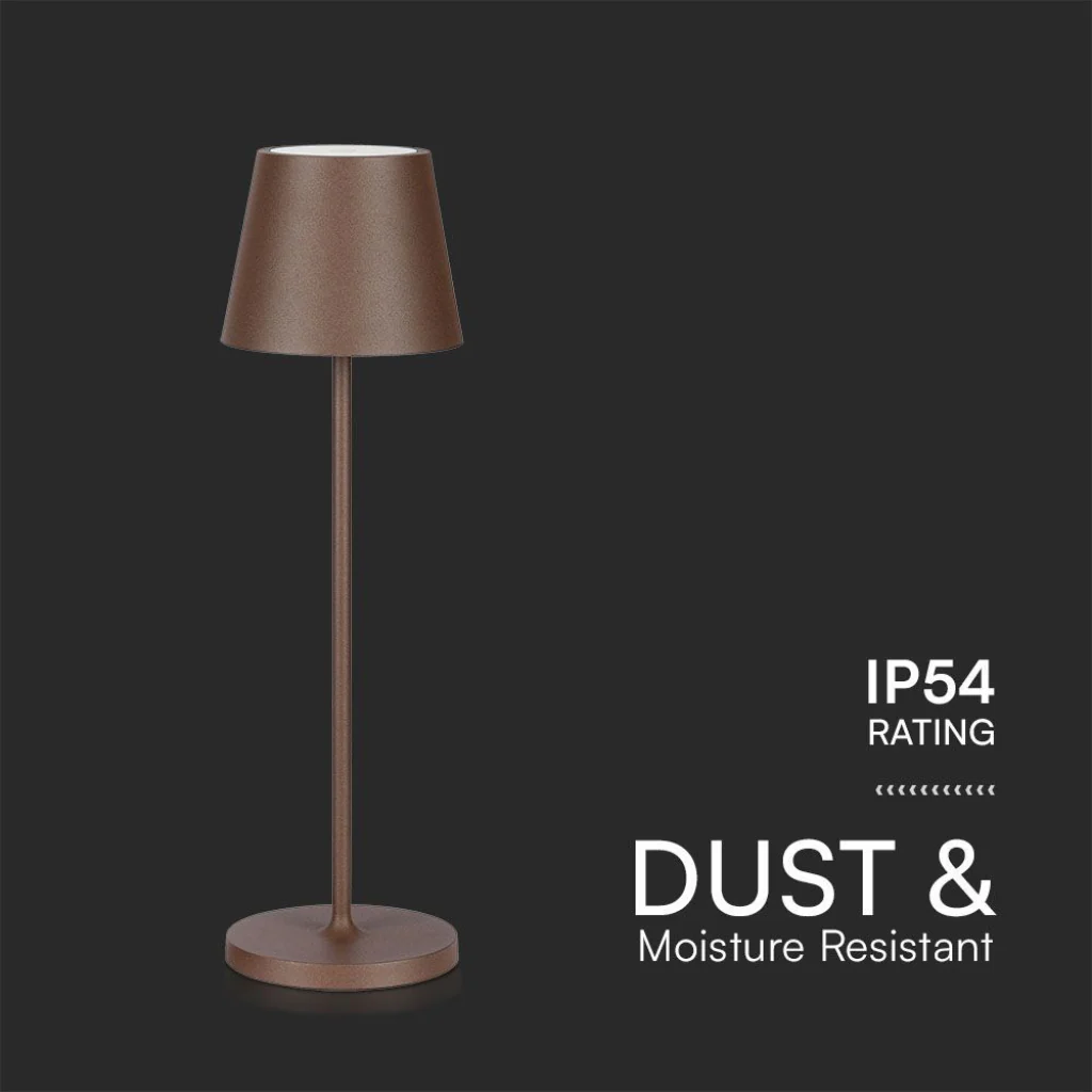 Lampada LED da Tavolo 15W Corten con Touch Dimmer e Ricarica Wireless - Image 11