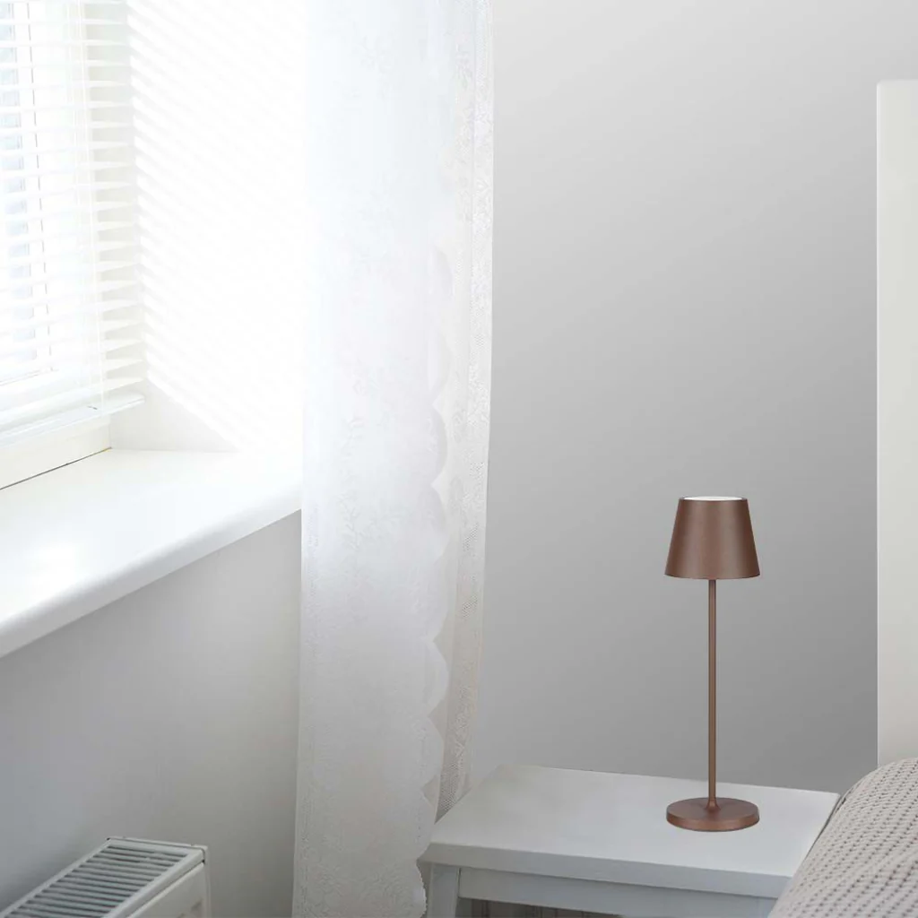 Lampada LED da Tavolo 15W Corten con Touch Dimmer e Ricarica Wireless - Image 13