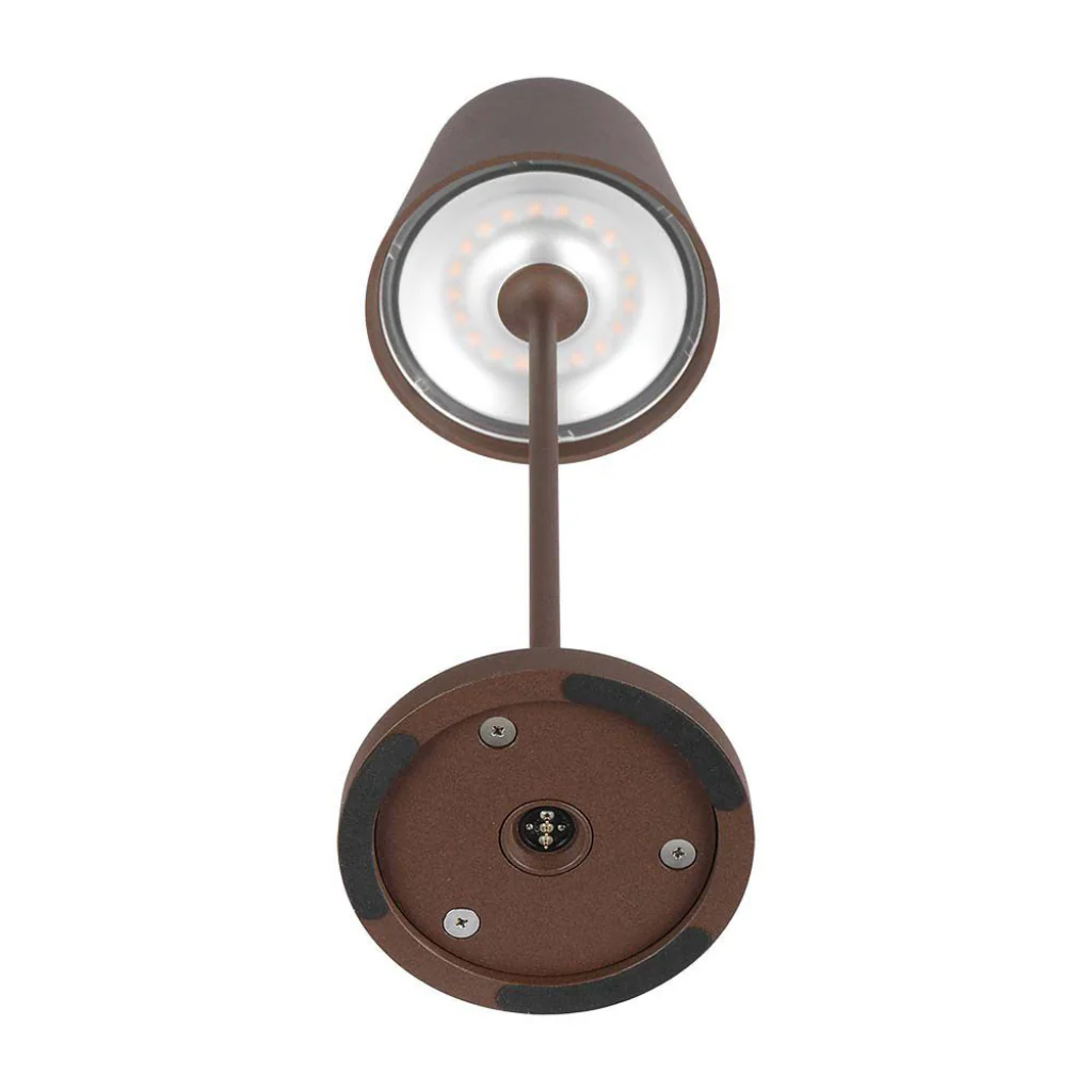 Lampada LED da Tavolo 15W Corten con Touch Dimmer e Ricarica Wireless - Image 5