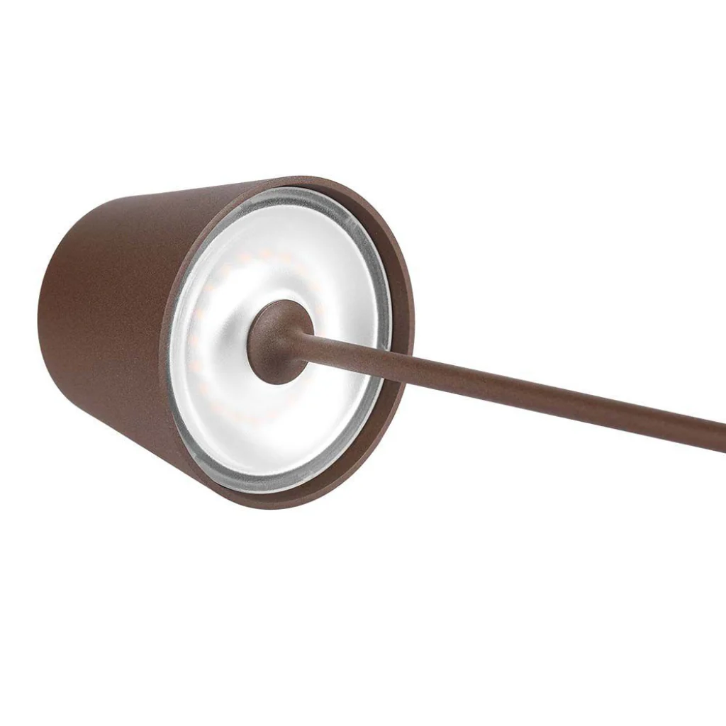 Lampada LED da Tavolo 15W Corten con Touch Dimmer e Ricarica Wireless - Image 8