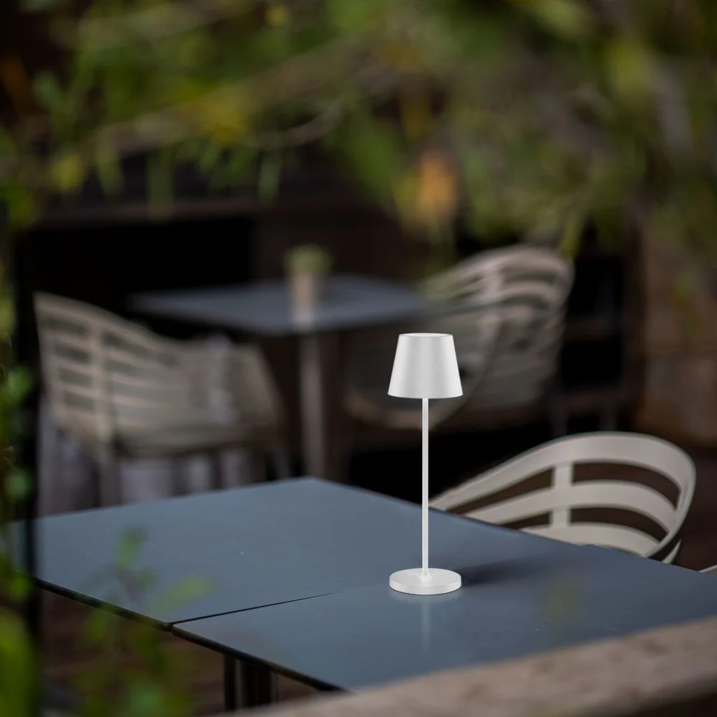 Lampada LED da Tavolo 15W Bianca con Dimmer Touch e Ricarica Wireless - Image 11