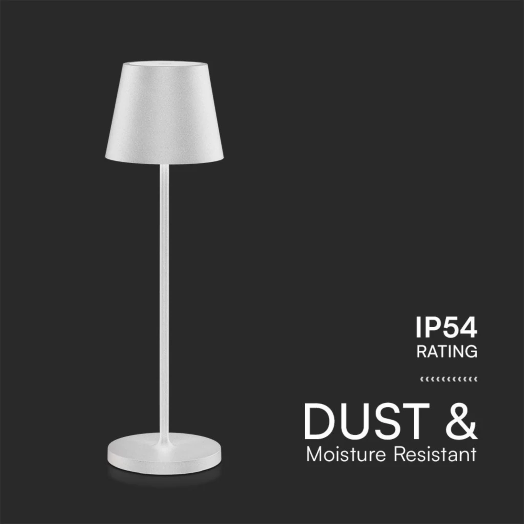Lampada LED da Tavolo 15W Bianca con Dimmer Touch e Ricarica Wireless - Image 6