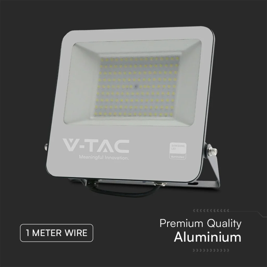 Faro LED 100W Chip Samsung Nero 6400K IP65 con Cavo 1m - Image 5