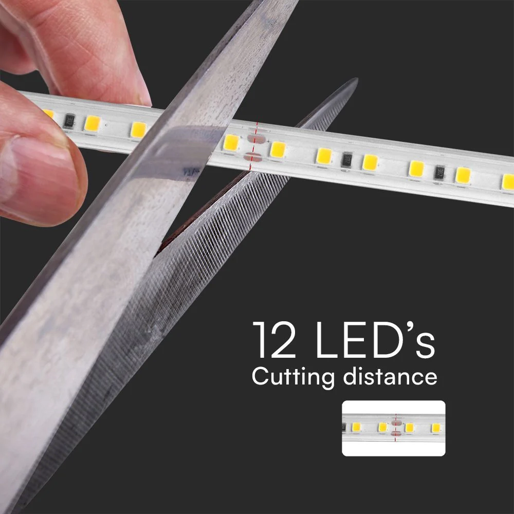 Strip led 220v smd2835 50m 3000k ip65 luce calda con spina - Image 8