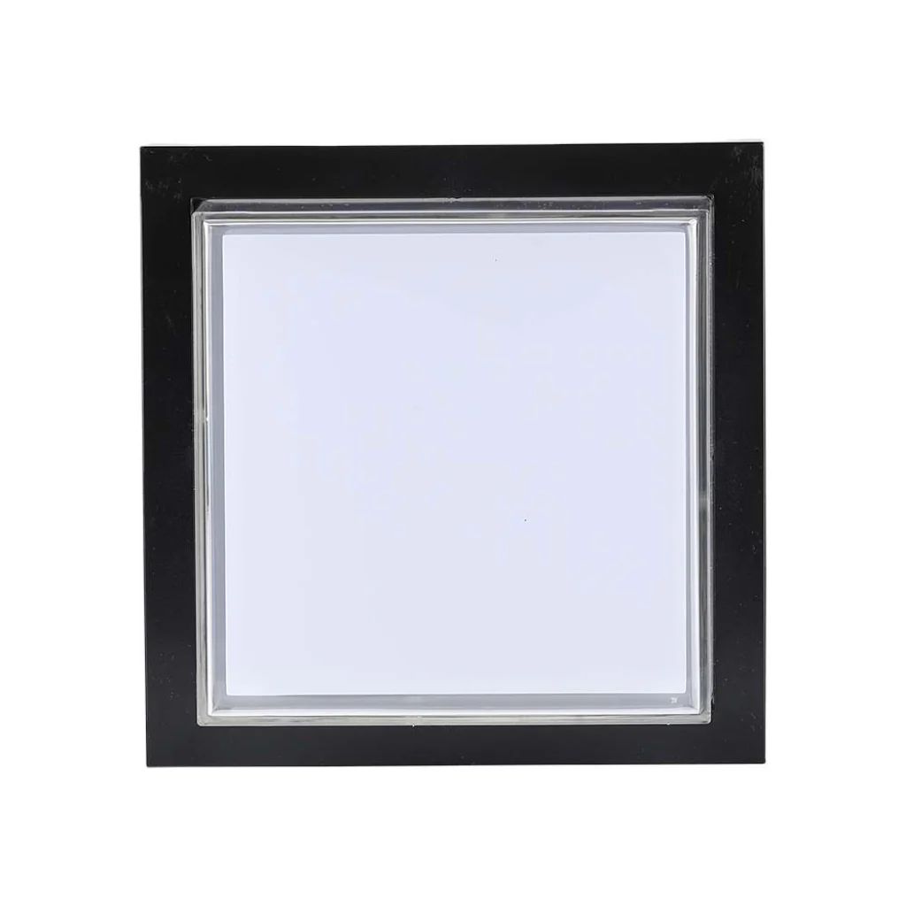Lampada LED Muro Quadrata 12W 3000K IP65 Nera V-TAC - Image 2