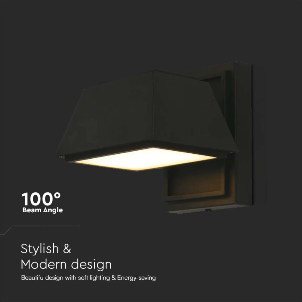 Lampada LED Muro 15W Doppio Fascio IP65 3000K Nero V-TAC - Image 2
