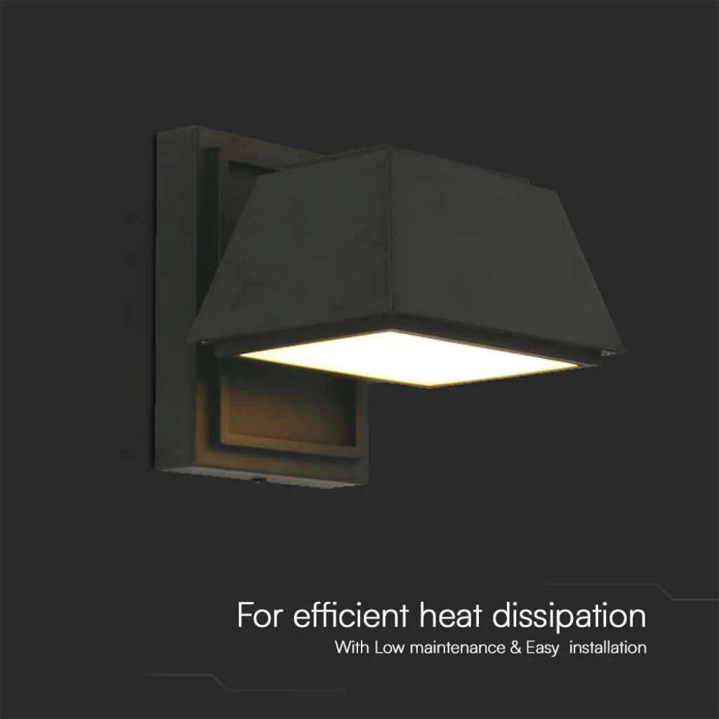 Lampada LED Muro 15W Doppio Fascio IP65 3000K Nero V-TAC - Image 4