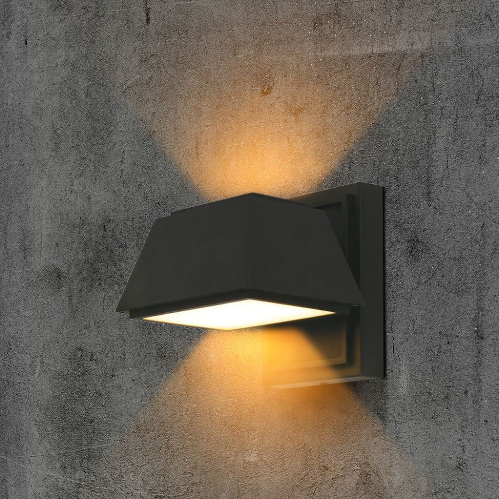 Lampada LED Muro 15W Doppio Fascio IP65 3000K Nero V-TAC - Image 9