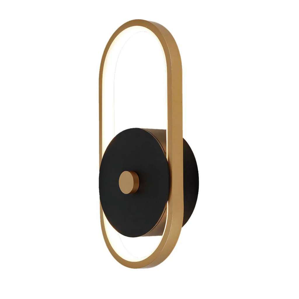 Lampada LED Muro 15W Nero/Ottone IP54 3000K V-TAC da Esterno