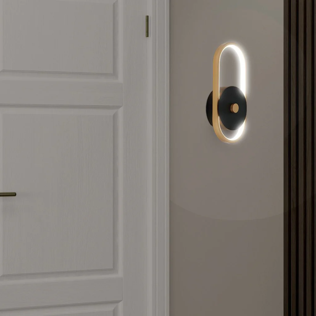 Lampada LED Muro 15W Nero/Ottone IP54 3000K V-TAC da Esterno - Image 2