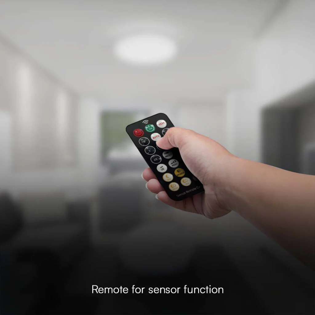 Plafoniera LED Rotonda 18W con Telecomando e Sensore di Movimento 6500K IP44 - Image 11