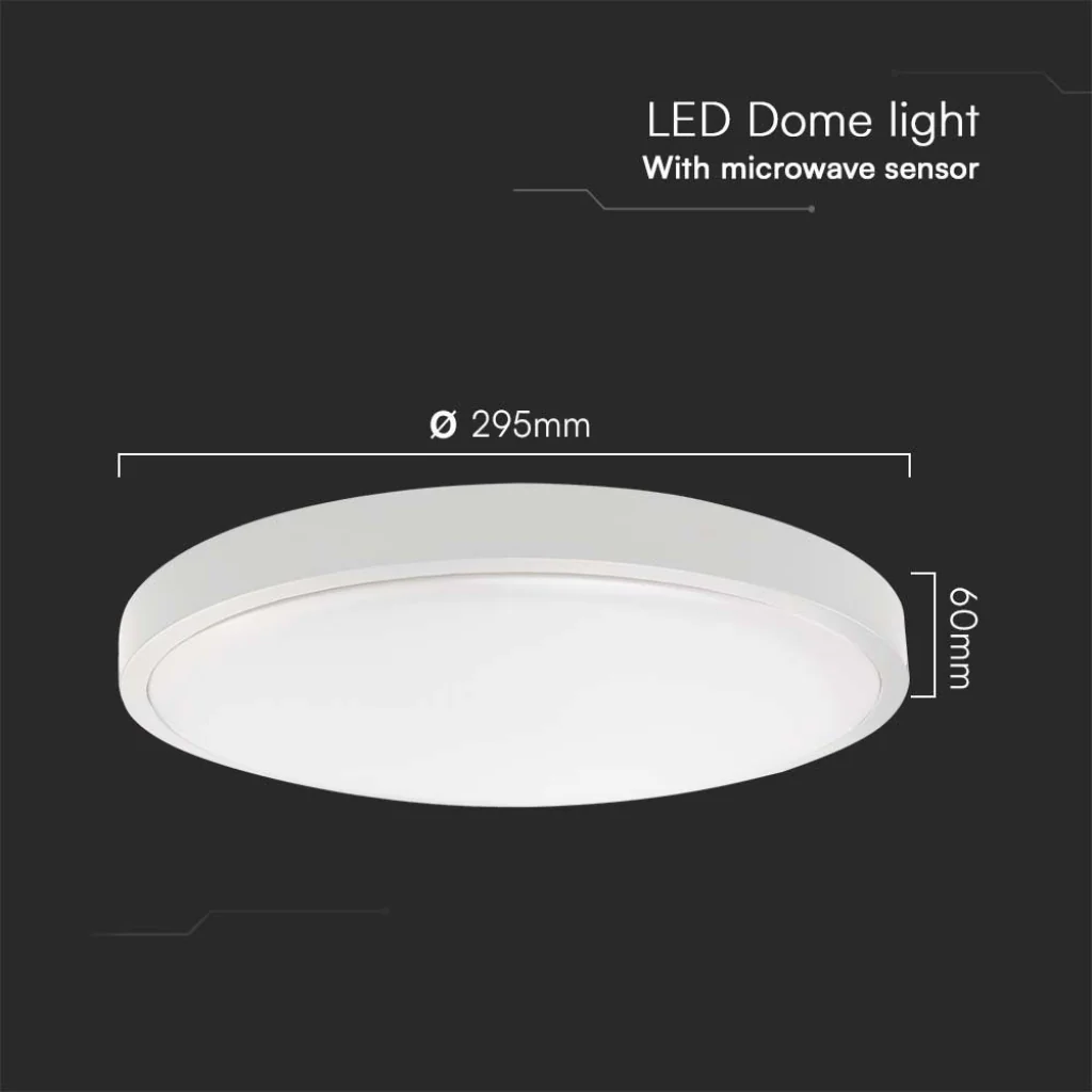 Plafoniera LED Rotonda 18W con Telecomando e Sensore di Movimento 6500K IP44 - Image 3