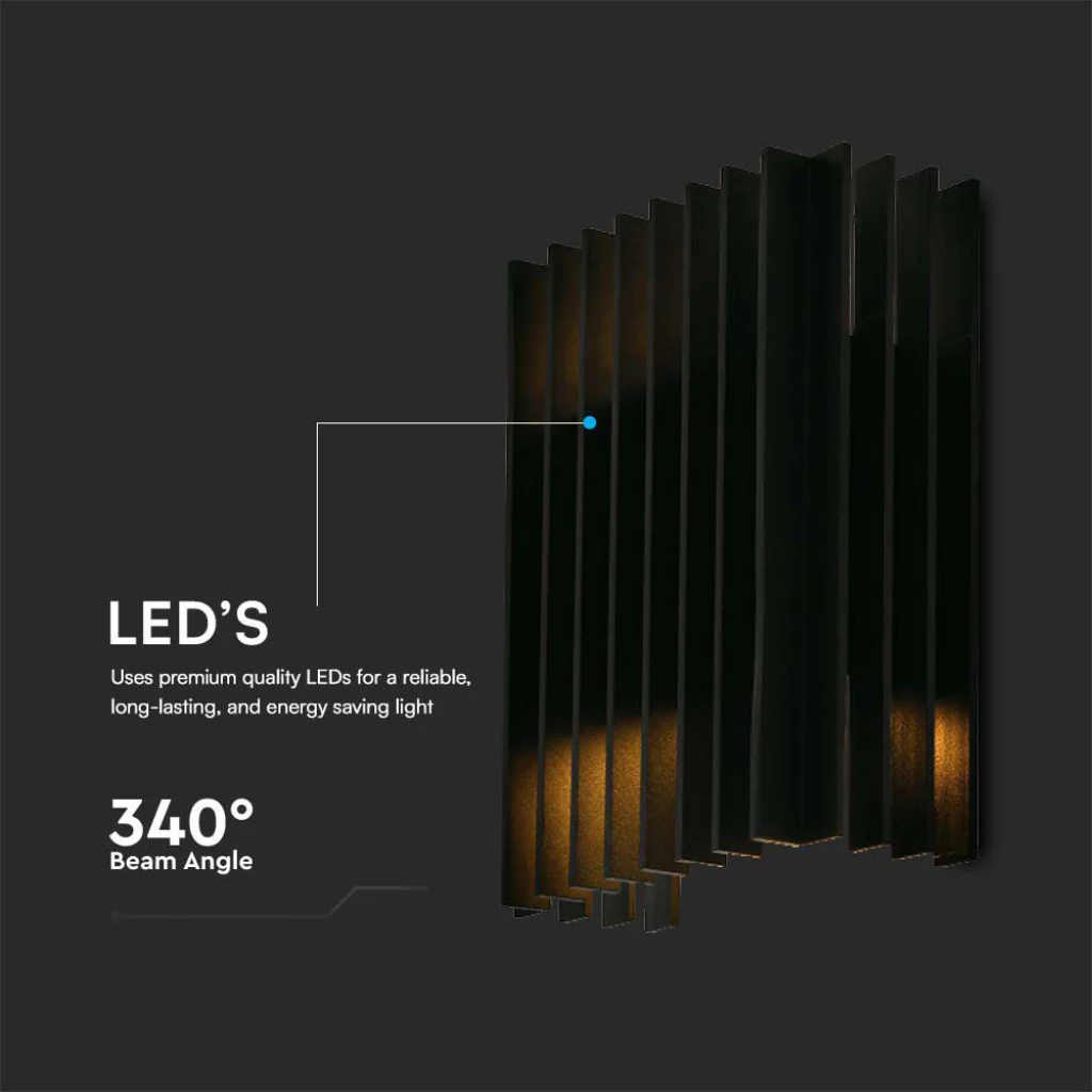 Lampada LED Muro 26W Orientabile IP65 4000K Nero V-TAC - Image 2