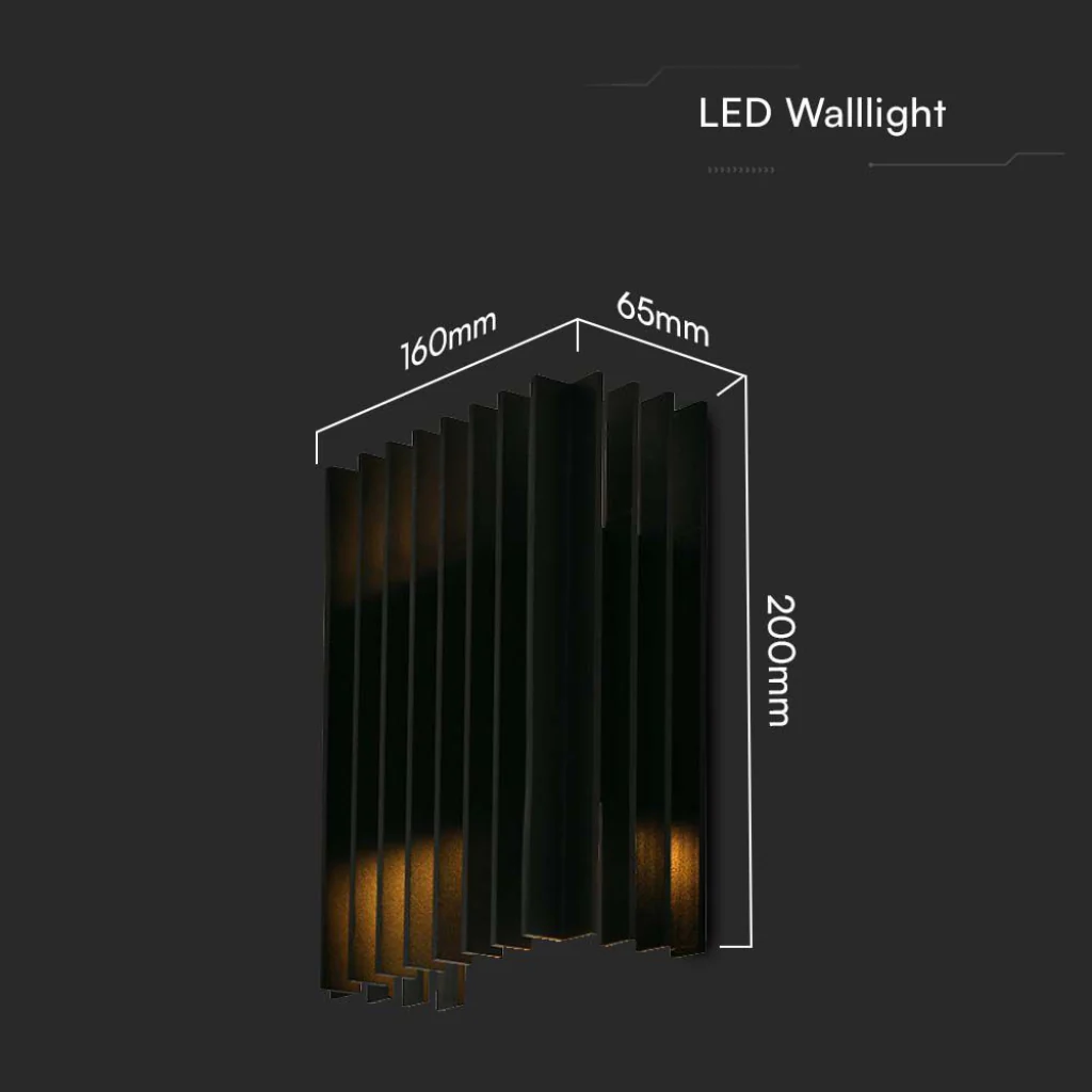 Lampada LED Muro 26W Orientabile IP65 4000K Nero V-TAC - Image 4