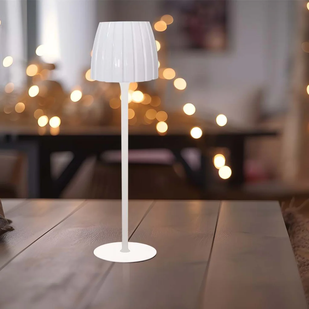 Lampada LED da Tavolo 2,7W Ricaricabile USB-C Touch Bianco - Image 6