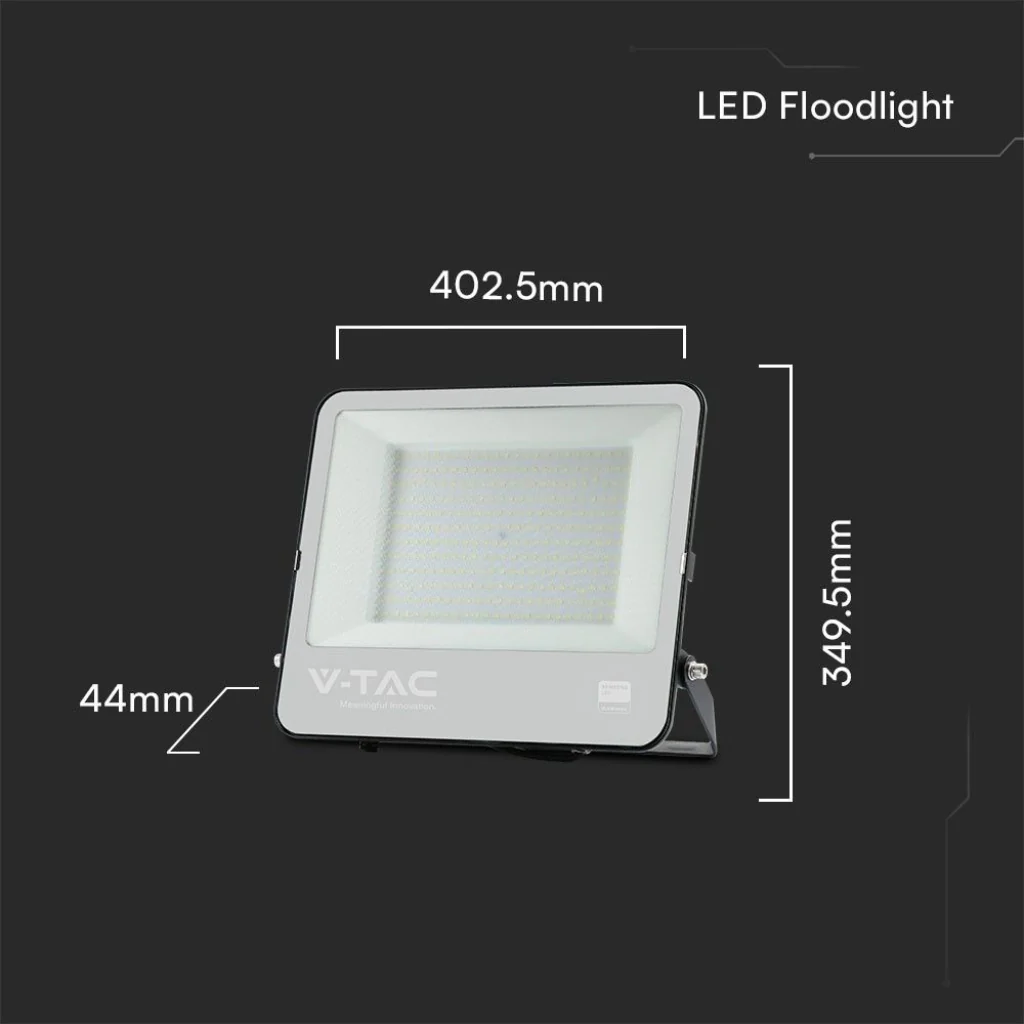 Faro LED 200W Chip Samsung Nero 6500K IP65 con Cavo 1m - Image 6