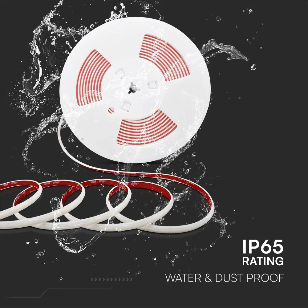 Strip LED 220V COB 3000K IP65 10m con Spina | 286 LED/m - Image 9