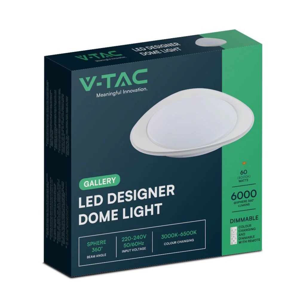 Plafoniera LED 60 W Rotonda con Telecomando CCT 3000–6500 K - Image 9