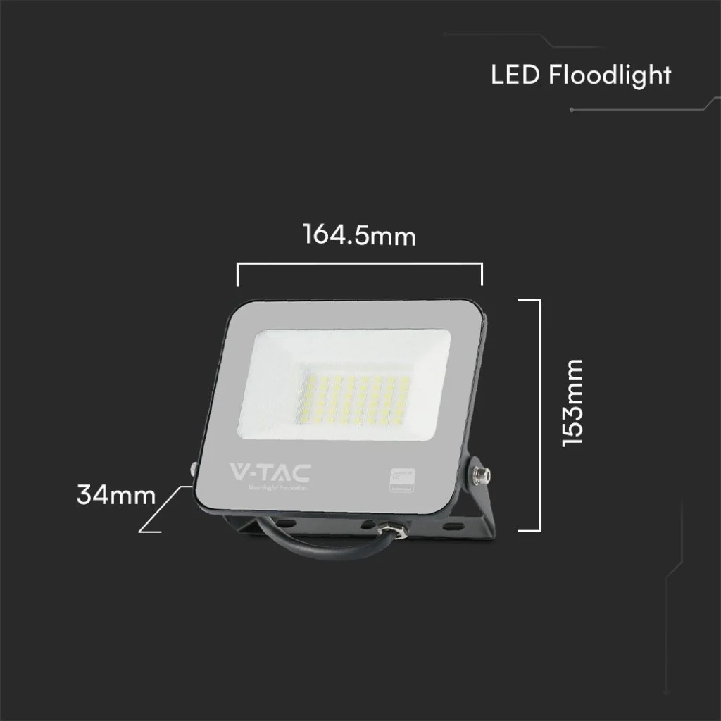 Faro LED 30 W SMD Samsung – Nero, 3000 K, IP65 - Image 9