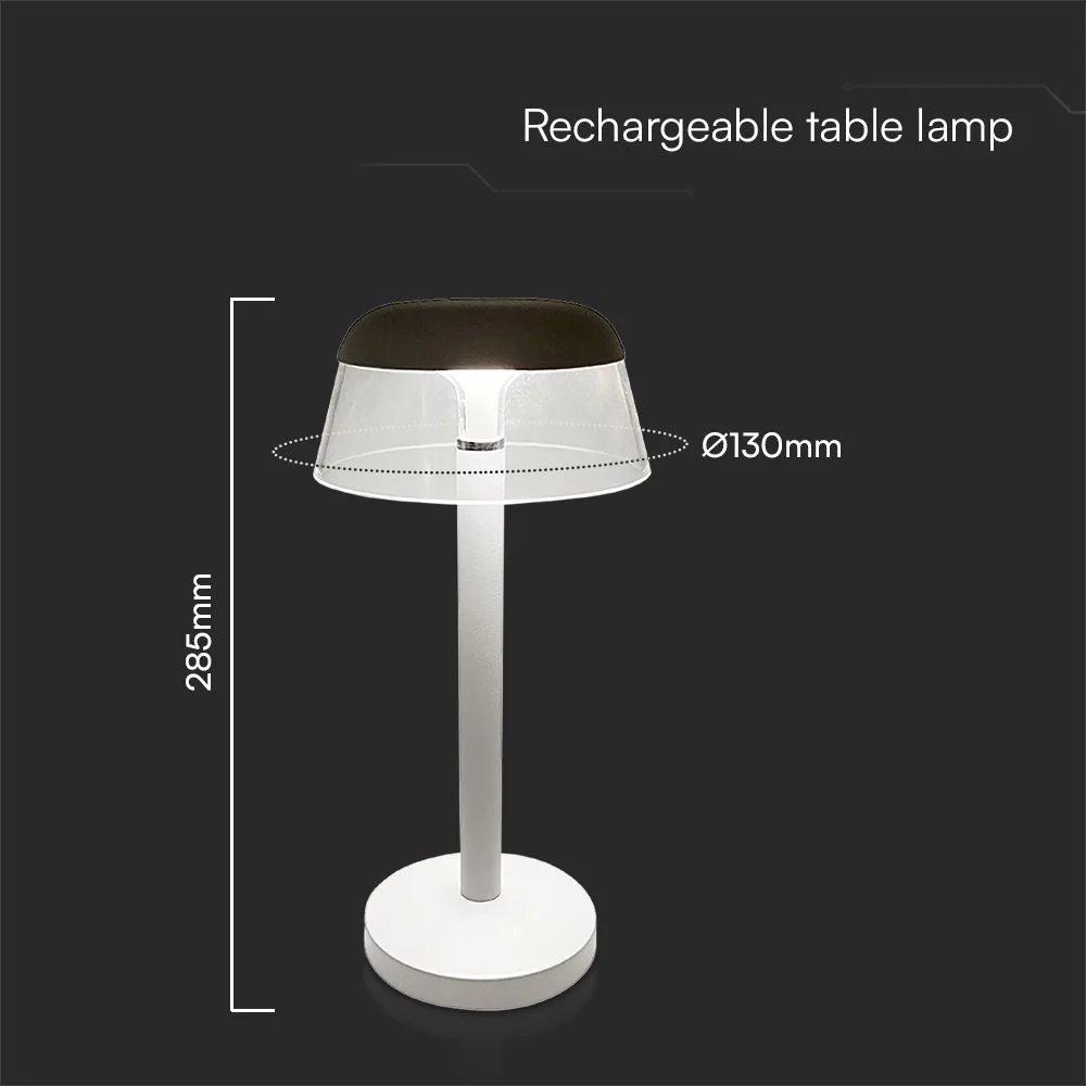 Lampada LED Tavolo 3W Ricaricabile USB-C Touch CCT Bianca V-TAC - Image 8