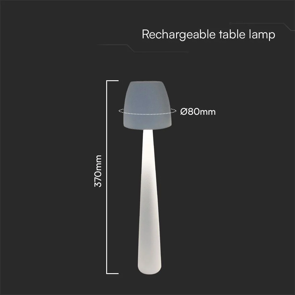 Lampada LED Tavolo 3W USB-C Touch Dimmer CCT Bianca V-TAC - Image 2