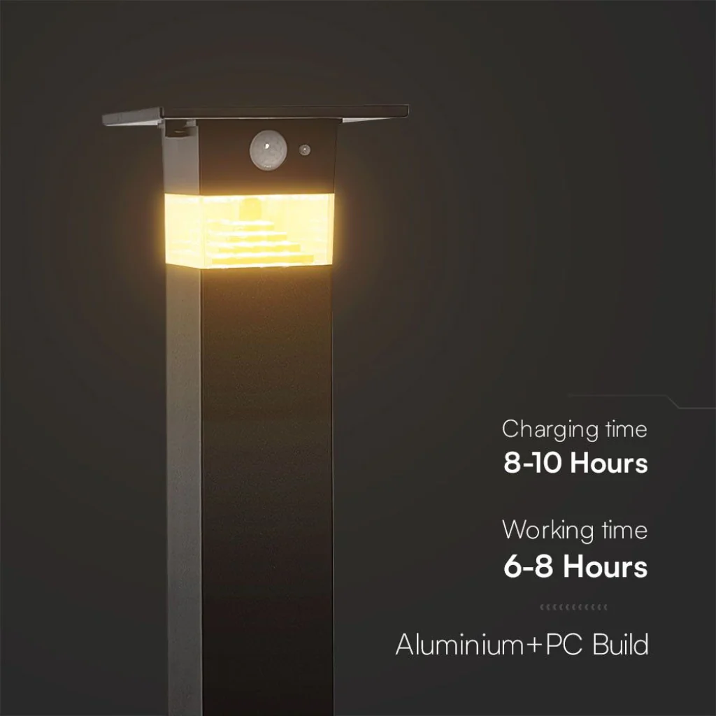 Piantana Solare LED da Giardino 3W con Sensore PIR 3000K IP54 - Image 5