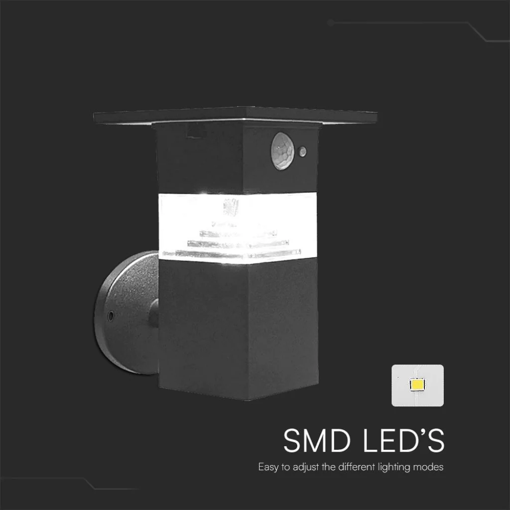 Lampada LED Solare da Giardino 3W con Sensore PIR 3000K IP54 - Image 3
