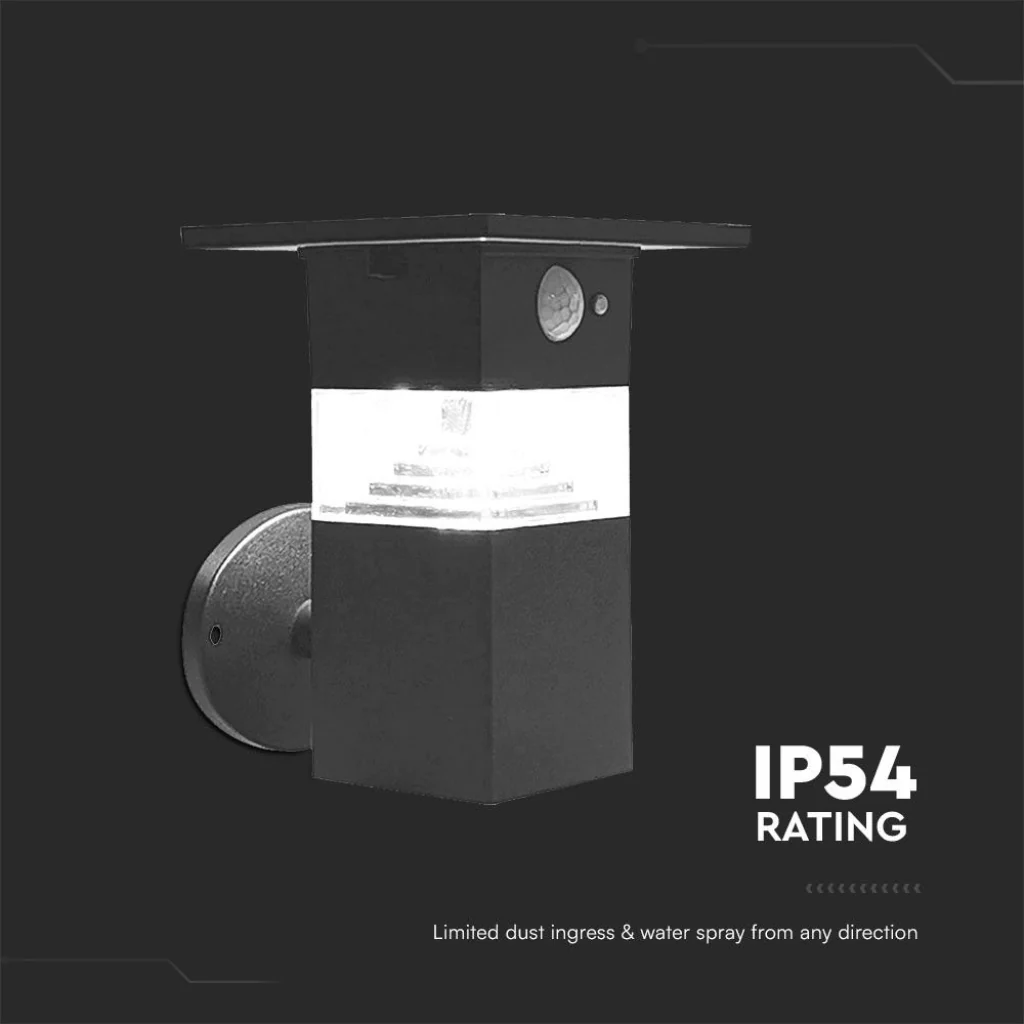 Lampada LED Solare da Giardino 3W con Sensore PIR 3000K IP54 - Image 7