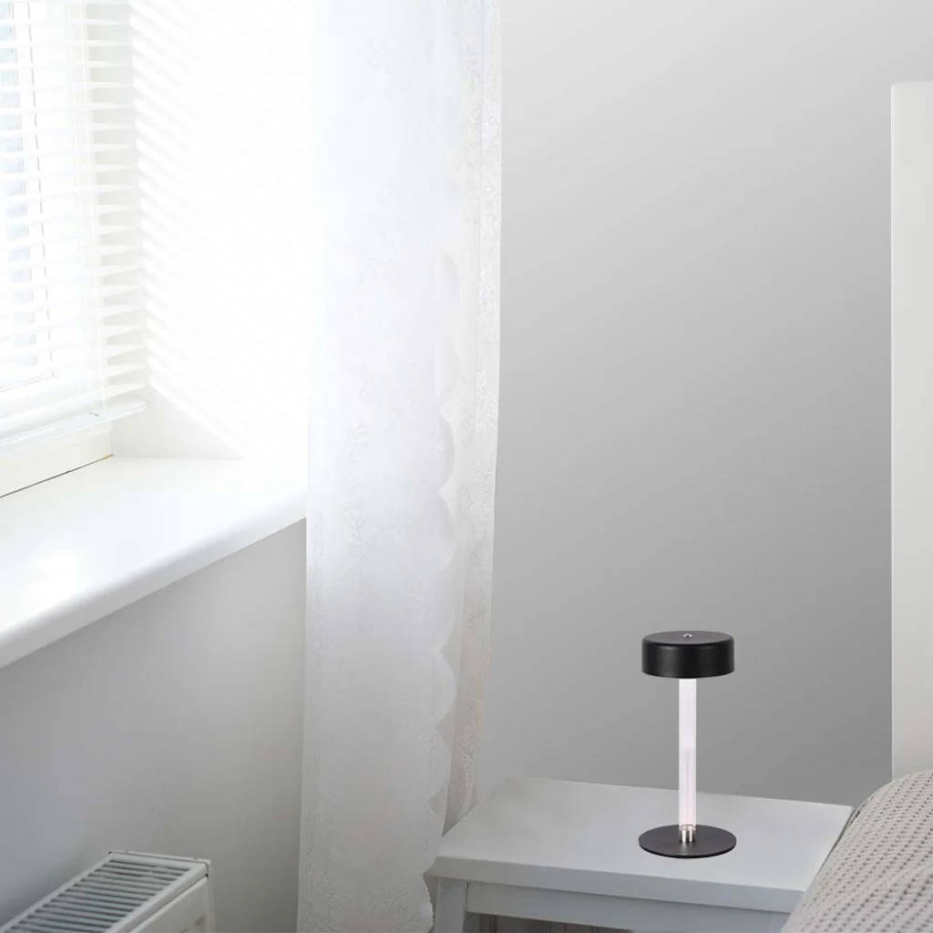 V-Tac Lampada LED da Tavolo 3W USB-C Touch Dimmerabile Nera/Bianca - Image 3
