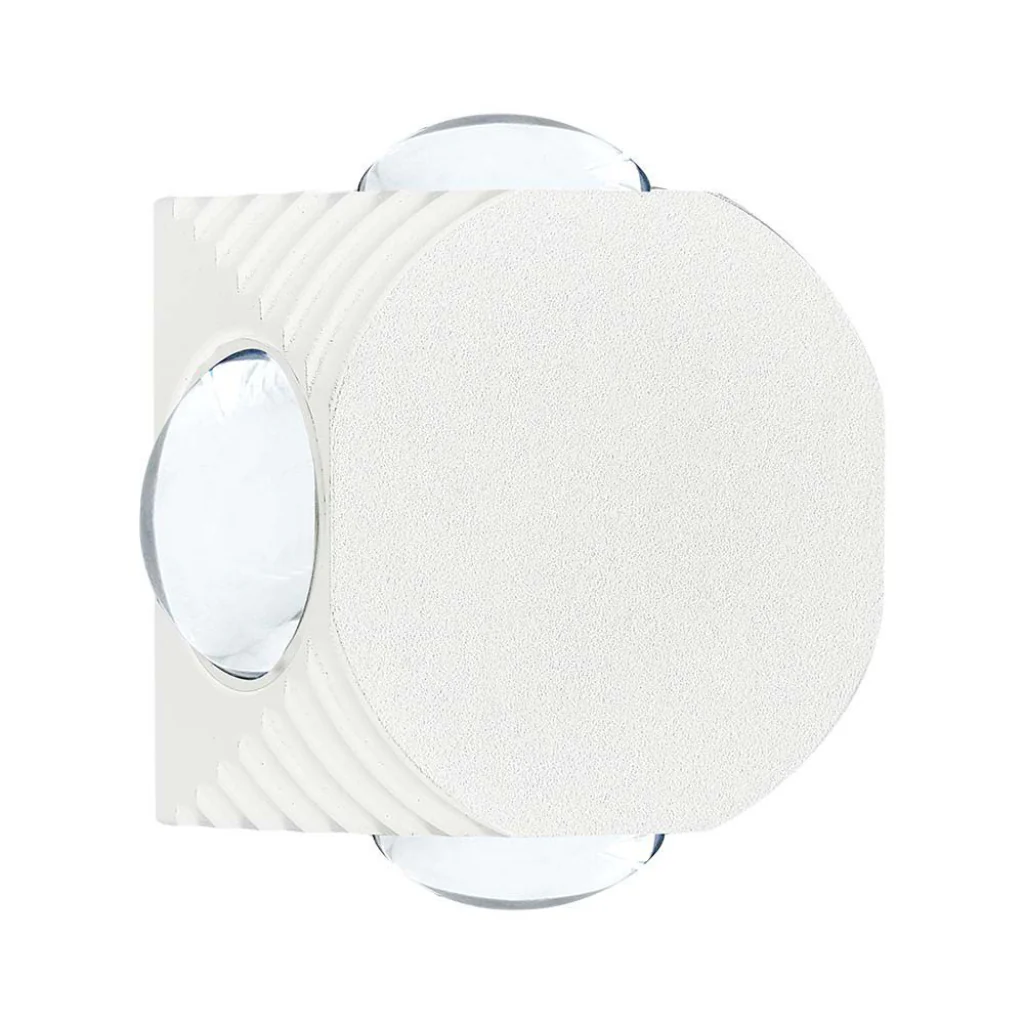 Applique LED 4W da Muro con 4 Fasci Luce 4000K IP54 Bianco