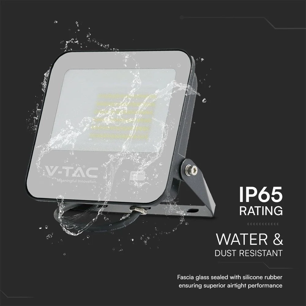 Faro LED 50W Samsung 4000K IP65 Nero V-TAC da Esterno - Image 10
