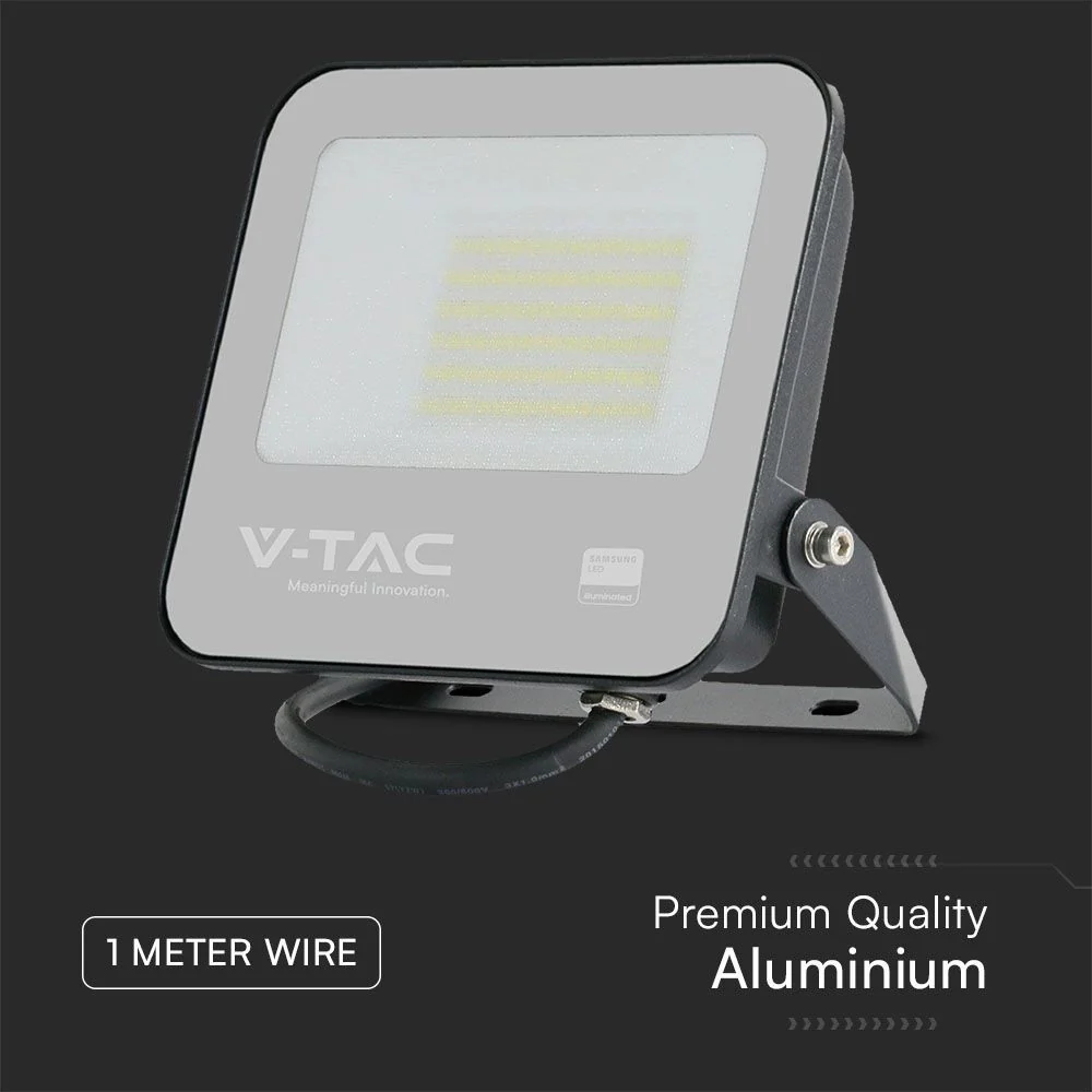 Faro LED 50W Samsung 4000K IP65 Nero V-TAC da Esterno - Image 9
