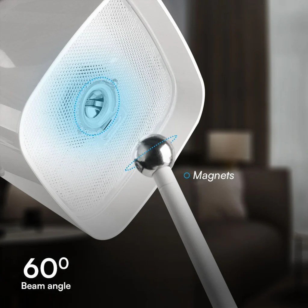 Lampada LED da Tavolo Magnetica 5W Ricaricabile USB‑C Bianca IP65 - Image 6