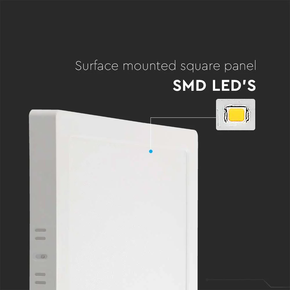 Plafoniera LED 6W Quadrata 6500K Samsung IP20 Bianca V-TAC - Image 3