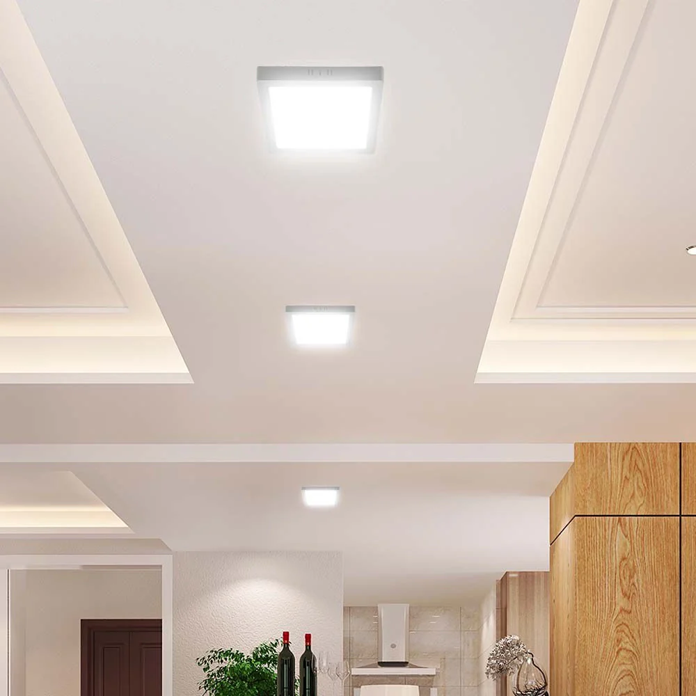 Plafoniera LED 6W Quadrata 6500K Samsung IP20 Bianca V-TAC - Image 7