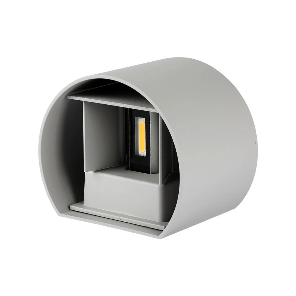 Lampada LED da Muro Doppio Fascio Regolabile 6W IP65 Grigio