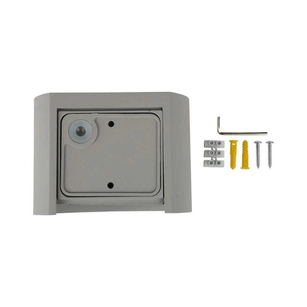 Lampada LED da Muro Doppio Fascio Regolabile 6W IP65 Grigio - Image 2