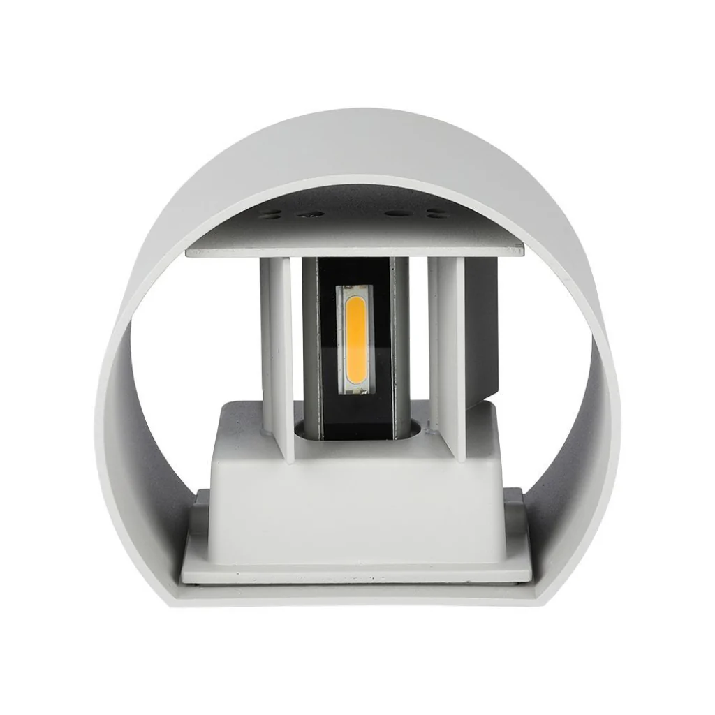 Lampada LED da Muro Doppio Fascio Regolabile 6W IP65 Grigio - Image 4