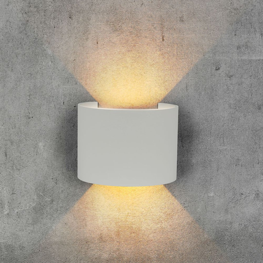 Lampada LED da Muro Doppio Fascio Regolabile 6W IP65 Grigio - Image 7
