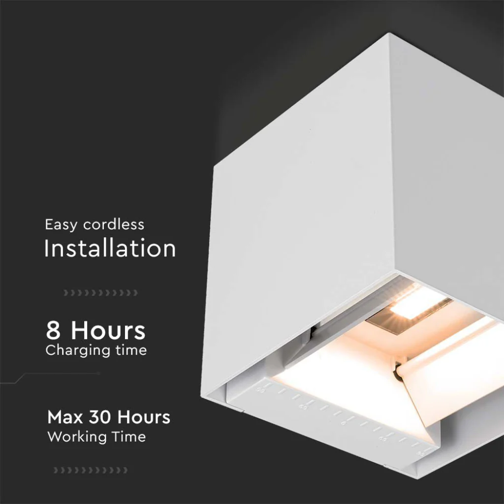 Lampada LED Solare da Giardino 9W con Sensore 4000K IP65 Bianca - Image 13