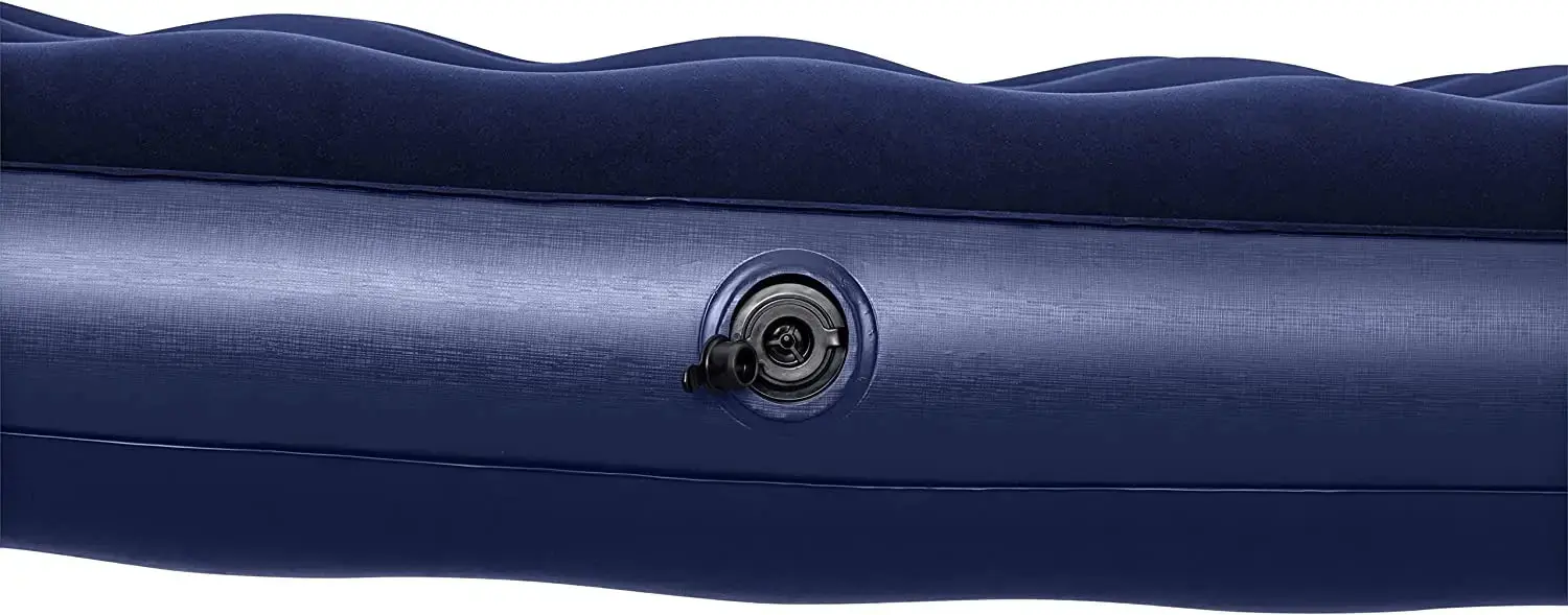 Materasso gonfiabile floccato airbed blu 203x152x22 - Image 4