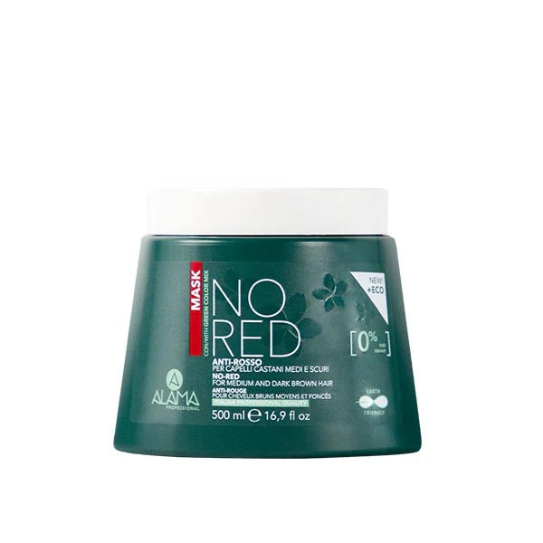 ALAMA NO RED MASCHERA ANTI-ROSSO CAPELLI CASTANI 500 ML
