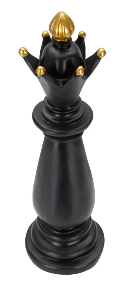 Alfiere Elegante Nero e Oro cm ø 12,5x38,5 - Image 2