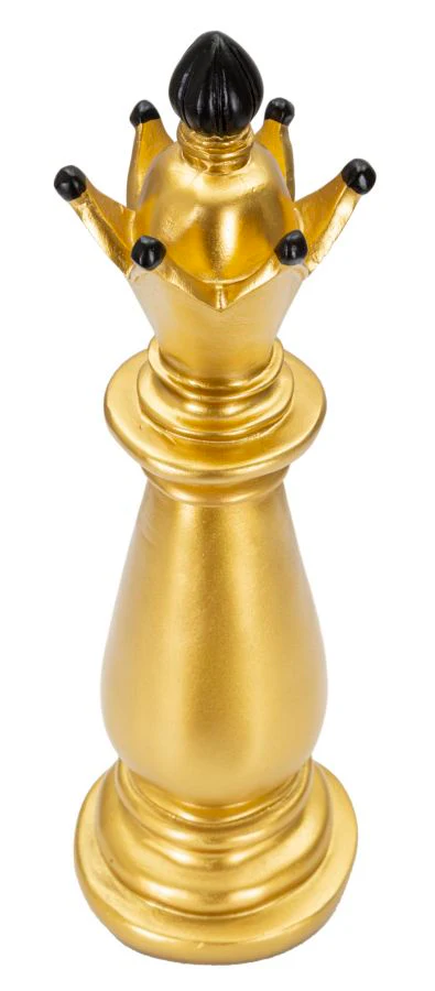 Alfiere Elegante in Oro e Nero Ø 12,5 cm, Altezza 38,5 cm - Image 2