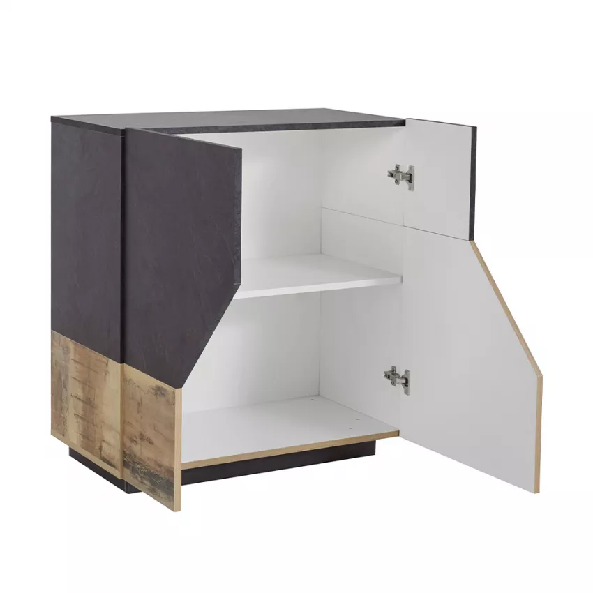 Credenza Alien Report – Legno di Pero/Ardesia, 79,2x43x86 cm, Made in Italy - Image 5