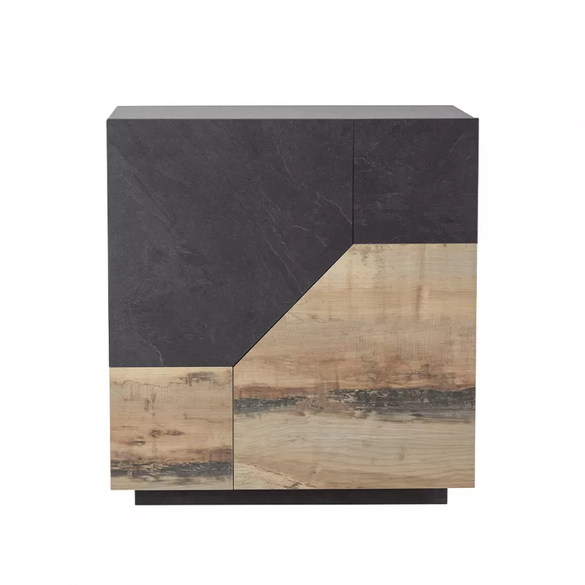 Credenza Alien Report – Legno di Pero/Ardesia, 79,2x43x86 cm, Made in Italy - Image 6