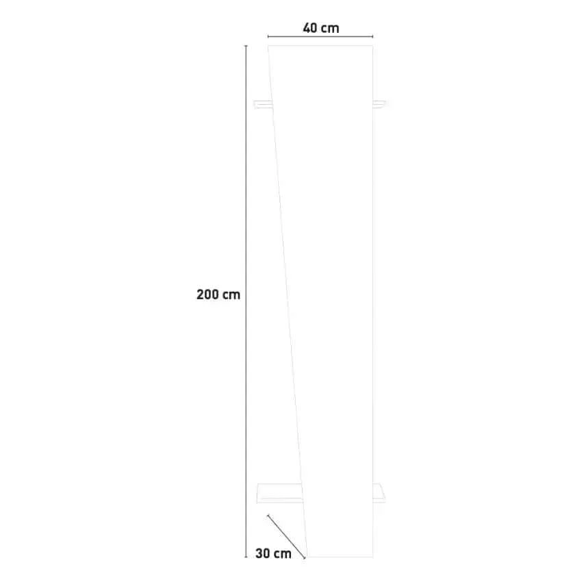 Appendiabiti moderno PING in ardesia - Image 3