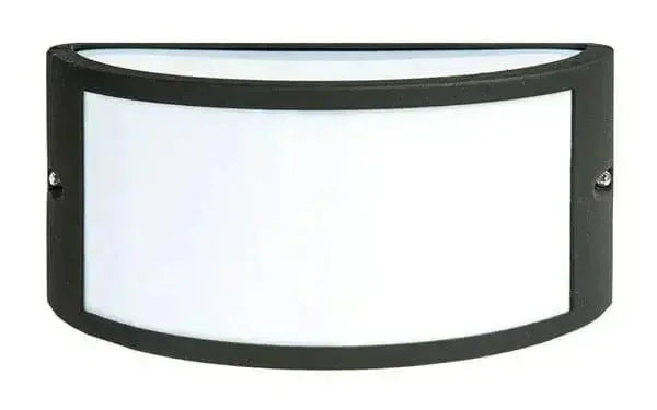 Lampada da parete in nero per esterni con portalampada E27 IP44