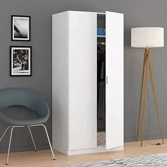 Armadio Due Ante Oz - Eleganza e Funzionalità in Bianco Opaco - Image 3