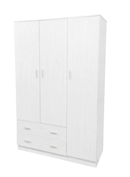 Armadio 3 Ante con 2 Cassetti 120x52 cm Moderno - Image 2